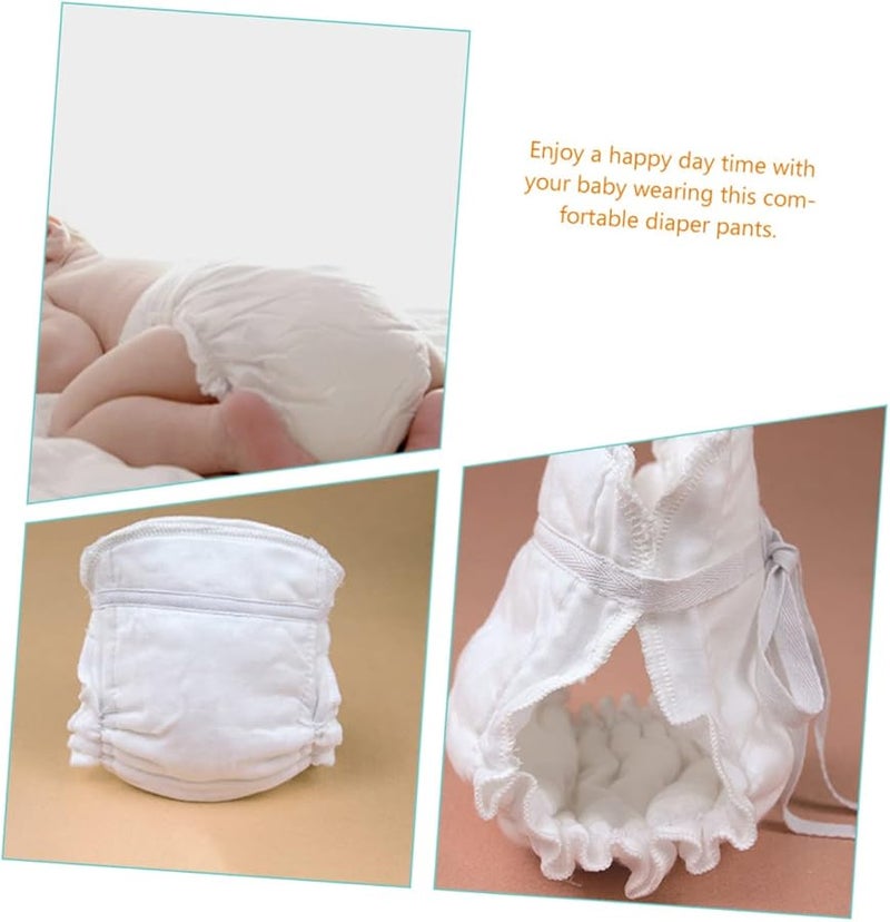 حفاضات قماش قابلة للغسل وقابلة لإعادة الاستخدام - 2 قطعة قطنية ناعمة تسمح بمرور الهاء مع تصميم مقاوم للتسرب - Image 5